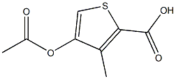 2-Thiophenecarboxylicacid,4-(acetyloxy)-3-methyl-(9CI) 结构式