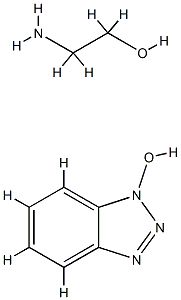 2-aminoethanol, compound with 1-hydroxy-1H-benzotriazole (1:1) Structure