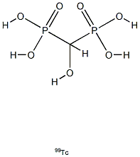 technetium Tc 99m hydroxymethylene diphosphonate Structure
