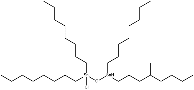 chloro-dioctyl-tin, dioctyltin, methanol, hydrate Structure