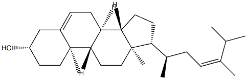 24-methyl-23-dehydrocholesterol 结构式