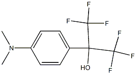 α,α-ビス(トリフルオロメチル)-4-(ジメチルアミノ)ベンゼンメタノール 化学構造式