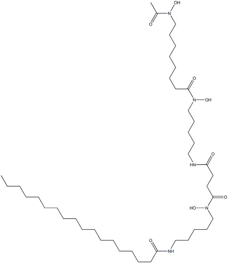 N-stearoyldesferrioxamine 结构式