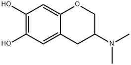 2H-1-Benzopyran-6,7-diol,3-(dimethylamino)-3,4-dihydro-(9CI) 化学構造式