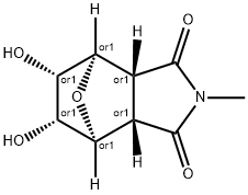 4,7-Epoxy-1H-isoindole-1,3(2H)-dione, hexahydro-5,6-dihydroxy-2-methyl-, (3aR,4R,5S,6R,7S,7aS)-rel- (9CI)|(3AR,4R,5S,6R,7S,7AS)-5,6-二羟基-2-甲基六氢-1H-4,7-环氧异吲哚-1,3(2H)-二酮