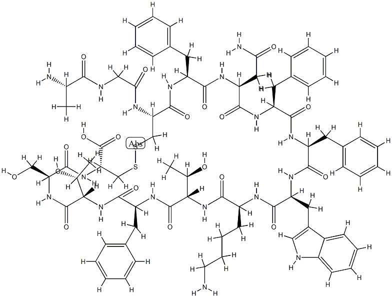 somatostatin, Phe(4)- Structure