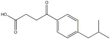 4-(4-异丁基苯基)-4-氧代丁酸,73120-67-9,结构式