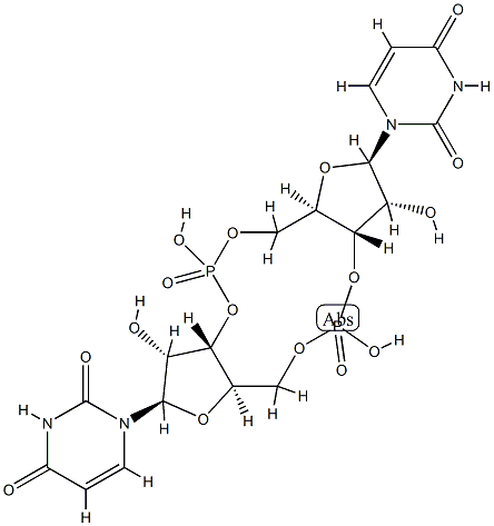 bis(3'-5')cyclic diuridine monophosphate 结构式