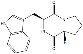 Cyclo(L-Trp-D-Pro-) Structure