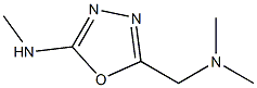 1,3,4-Oxadiazole-2-methanamine,N,N-dimethyl-5-(methylamino)-(9CI) Struktur
