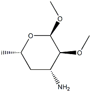 alpha-L-xylo-Hexopyranoside, methyl 3-amino-3,4,6-trideoxy-2-O-methyl- (9CI),732191-21-8,结构式