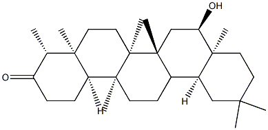 16α-Hydroxy-D:A-friedooleanan-3-one 结构式