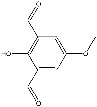 2-Hydroxy-5-methoxyisophthalaldehyde Struktur