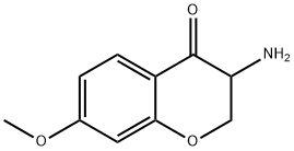 4H-1-Benzopyran-4-one,3-amino-2,3-dihydro-7-methoxy-(9CI) Structure