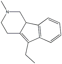 1H-Indeno[1,2-c]pyridine,5-ethyl-2,3,4,9b-tetrahydro-2-methyl-(9CI) Struktur