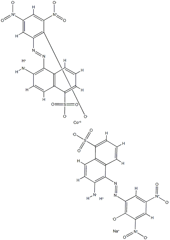 Cobaltate(3-), bis6-(amino-.kappa.N)-5-2-(hydroxy-.kappa .O)-3,5-dinitrophenylazo-.kappa.N1-1-naphthalenesulfonato(3-)-, sodium  dihydrogen | 73297-10-6