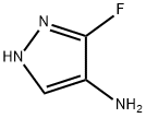 3-氟-1H-吡唑-4-胺, 73305-82-5, 结构式