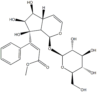 [(1S,4aR,7S)-1,4a,5,6,7,7a-Hexahydro-5α,6α,7α-trihydroxy-7-[[[(E)-1-oxo-3-phenyl-2-propenyl]oxy]methyl]cyclopenta[c]pyran-1-yl]β-D-glucopyranoside|