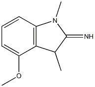2H-Indol-2-imine,1,3-dihydro-4-methoxy-1,3-dimethyl-(9CI) Struktur