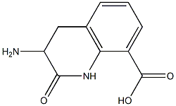 8-Quinolinecarboxylicacid,3-amino-1,2,3,4-tetrahydro-2-oxo-(9CI) Structure