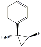 Cyclopropanamine, 2-fluoro-1-phenyl-, (1R,2S)-rel- (9CI),733738-37-9,结构式