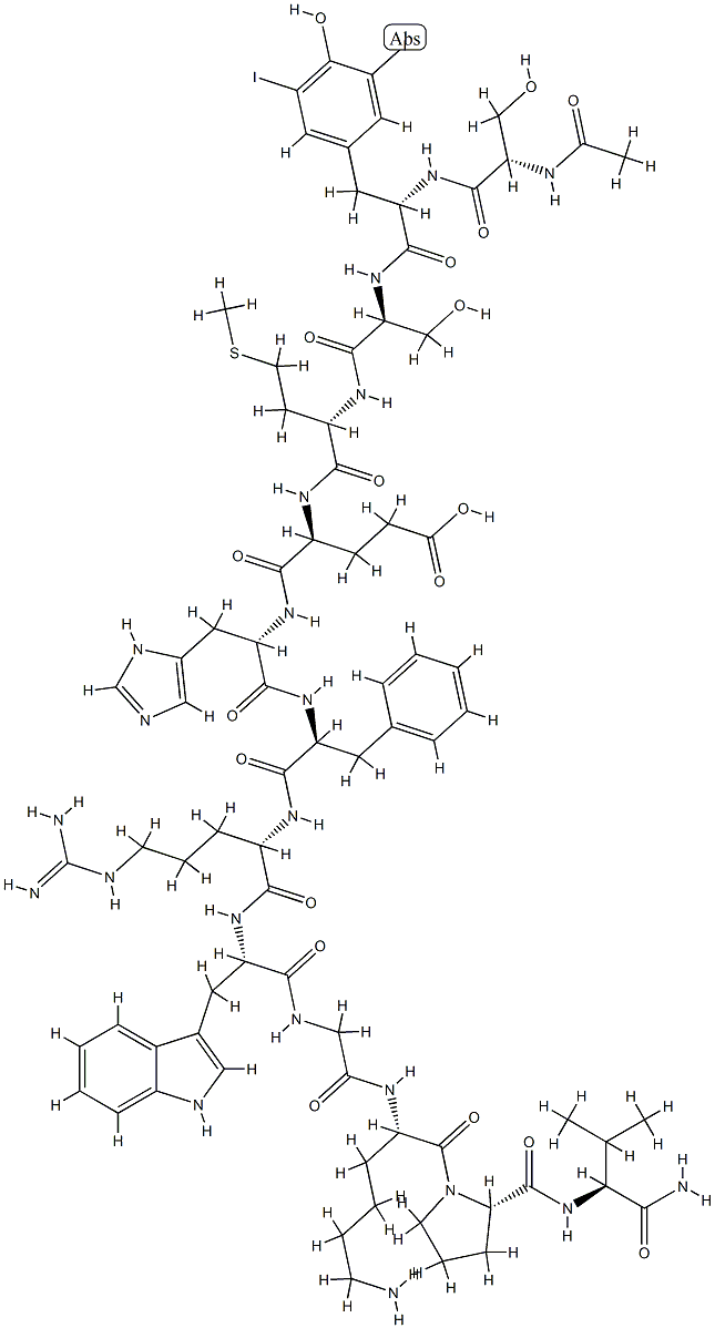 MSH, 2-(3,5-diiodo-Tyr)alpha- 结构式