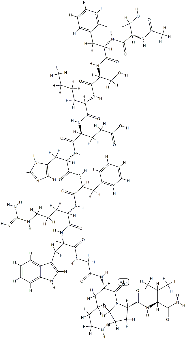 MSH, (2-Phe-4-Nle)alpha- 化学構造式
