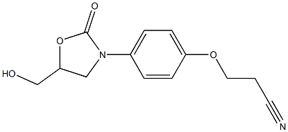 (p-Cyano-2 ethoxyphenyl)-3 hydroxymethyl-5 oxazolidinone-2 [French] 化学構造式