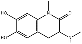 2(1H)-Quinolinone,3,4-dihydro-6,7-dihydroxy-1-methyl-3-(methylamino)-(9CI),734468-46-3,结构式
