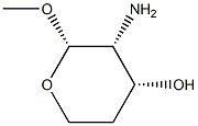 alpha-erythro-Pentopyranoside, methyl 2-amino-2,4-dideoxy- (9CI) Structure