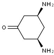 Cyclohexanone, 3,5-diamino-, (3R,5S)-rel- (9CI) Structure