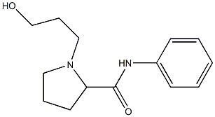 2-Pyrrolidinecarboxamide,1-(3-hydroxypropyl)-N-phenyl-(9CI) 化学構造式