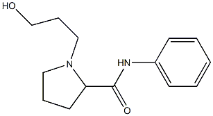 2-Pyrrolidinecarboxamide,1-(3-hydroxypropyl)-N-phenyl-(9CI) Structure