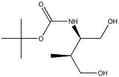 Carbamic acid, [(1R,2S)-3-hydroxy-1-(hydroxymethyl)-2-methylpropyl]-, 1,1- 化学構造式