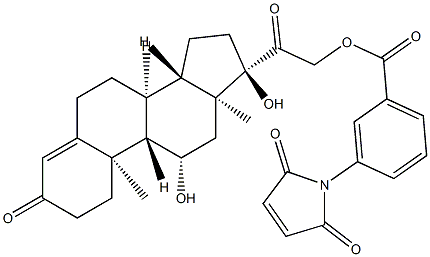 cortisol-21-3-maleimidobenzoate Structure