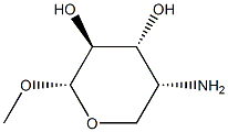 alpha-D-Arabinopyranoside,methyl4-amino-4-deoxy-(9CI) 化学構造式