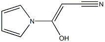 2-Propenenitrile,3-hydroxy-3-(1H-pyrrol-1-yl)-(9CI) Structure