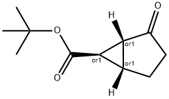 Bicyclo[3.1.0]hexane-6-carboxylic acid, 2-oxo-, 1,1-dimethylethyl ester, (1R,5S,6R)-rel- (9CI) Struktur