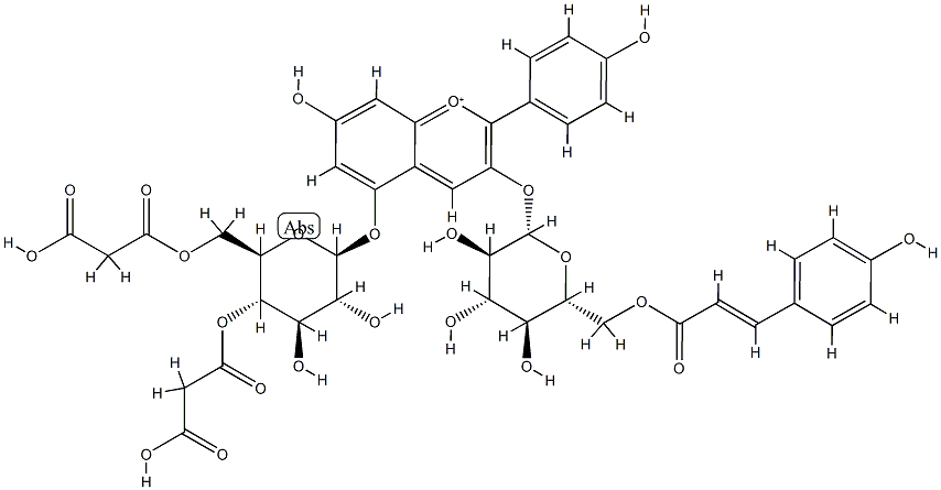 (E)-モナルデイン 化学構造式