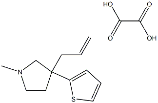 Allyl-3 N-methyl (thienyl-2)-3 pyrrolidine oxalate [French] Structure
