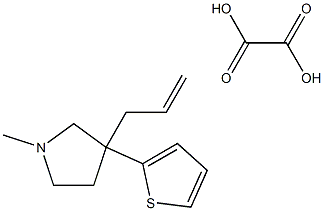 Allyl-3 N-methyl (thienyl-2)-3 pyrrolidine oxalate [French] Struktur