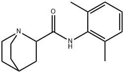 1-Azabicyclo[2.2.2]octane-2-carboxamide,N-(2,6-dimethylphenyl)-(9CI) 化学構造式