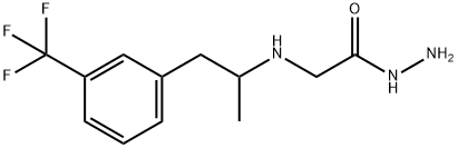 2-(α-Methyl-m-trifluoromethylphenethylamino)acetic acid hydrazide 结构式