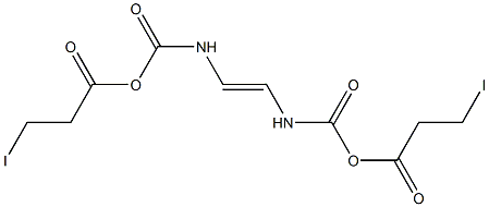 N,N'-Vinylenedicarbamic acid di(3-iodopropionic)dianhydride|