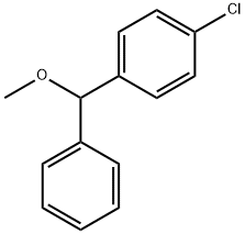 p-クロロ-α-フェニルベンジル(メチル)エーテル 化学構造式