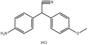 [4-[(cyano(4-methoxyphenyl)methyl]phenyl]ammonium chloride Struktur