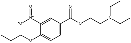 2-[(二乙胺)-3-硝基-4-丙氧基]-苯甲酸乙酯,736870-51-2,结构式