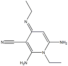 3-Pyridinecarbonitrile,6-amino-1-ethyl-4-(ethylamino)-1,2-dihydro-2-imino-(9CI),736875-44-8,结构式