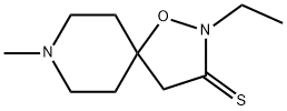 1-Oxa-2,8-diazaspiro[4.5]decane-3-thione,2-ethyl-8-methyl-(9CI) Structure