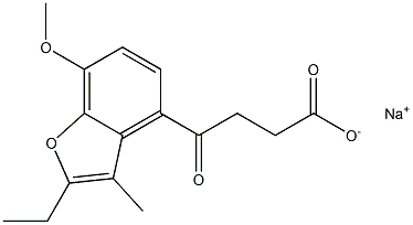 2-Ethyl-7-methoxy-3-methyl-γ-oxo-4-benzofuranbutyric acid sodium salt|